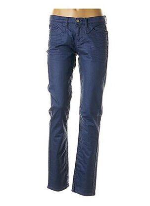 Pantalon slim taille basse taille basse bleu CKS femme