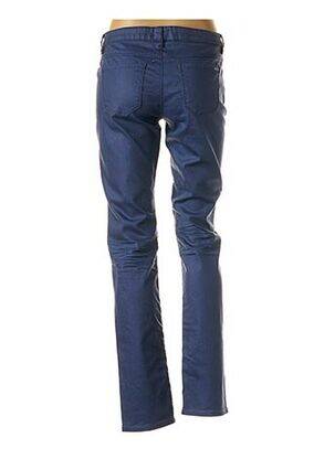 Pantalon slim taille basse taille basse bleu CKS femme