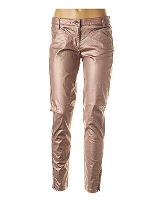 Pantalon slim taille basse taille basse rose CKS femme