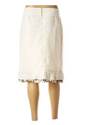 Jupe mi-longue taille normale beige ANNE KELLY femme