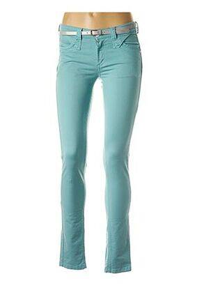 Pantalon slim taille basse taille basse bleu CKS femme