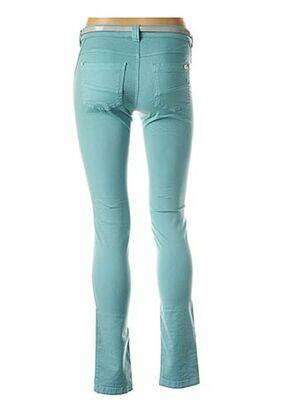 Pantalon slim taille basse taille basse bleu CKS femme