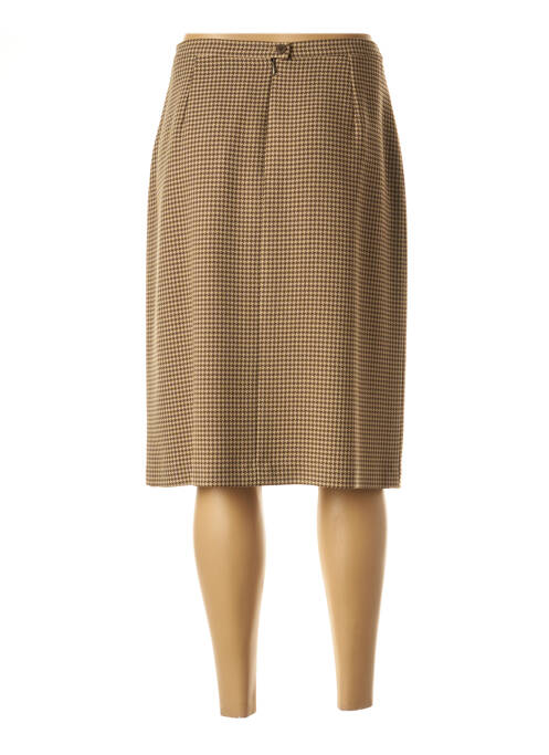 Jupe mi-longue beige FEDORA pour femme