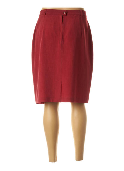 Jupe mi-longue rouge FEDORA pour femme