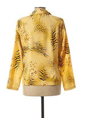 Chemisier coupe cintrée manches longues beige CLAUDE DE SAIVRE femme