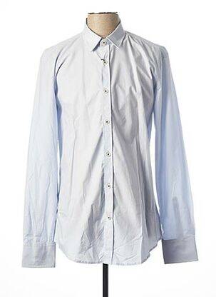 Chemise manches longues poignets boutonnés bleu ANTONY MORATO homme