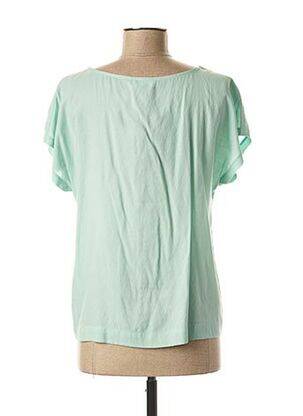 Blouse col rond manches courtes vert CKS femme