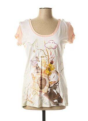 T-shirt imprimé fantaisie manches courtes rose MISS SIDECAR femme