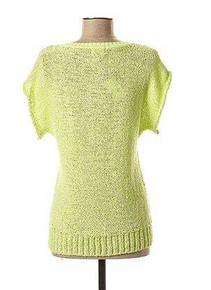 Pull resserrée sur le bas manches courtes vert CKS femme