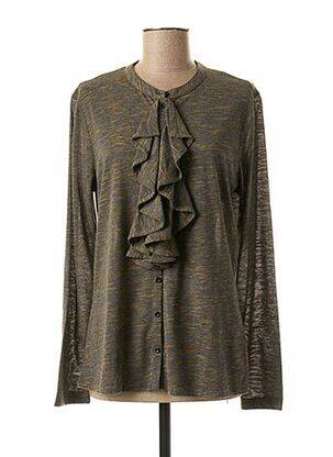T-shirt manches longues manches longues gris CKS femme
