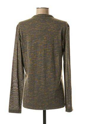 T-shirt imprimé fantaisie manches longues gris CKS femme