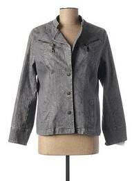 Veste chic fermeture boutonnée sur le devant gris ANNE KELLY femme