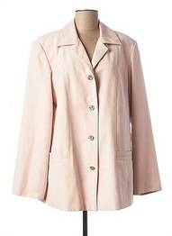 Veste casual col tailleur rose ARIELLE femme