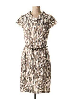 Robe mi-longue imprimé fantaisie manches courtes vert GERRY WEBER femme