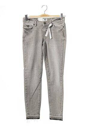 Jeans coupe slim gris VERO MODA femme