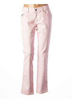 Pantalon slim taille basse taille basse rose KANOPE femme