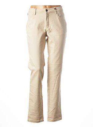 Pantalon slim taille basse taille basse beige MADO ET LES AUTRES femme