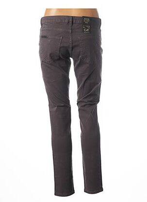 Pantalon slim taille basse taille basse gris ANNA SCOTT femme