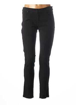 Pantalon slim taille basse taille basse noir ANNA SCOTT femme