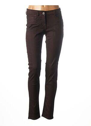 Pantalon slim taille basse taille basse rouge SANDWICH femme