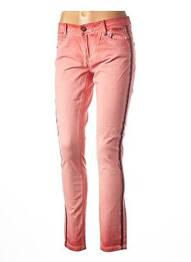 Pantalon slim taille basse taille basse orange ANNA SCOTT femme