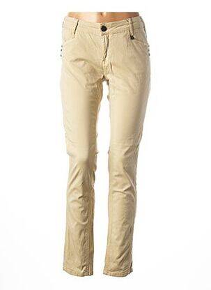 Pantalon slim taille basse taille basse beige ANNA SCOTT femme