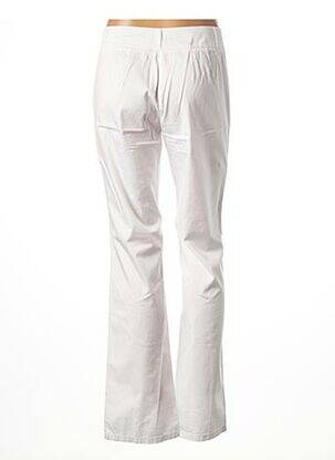 Pantalon droit tissage popeline taille normale blanc BETTY BARCLAY femme
