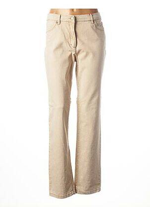 Jeans coupe slim slim taille normale beige TONI femme