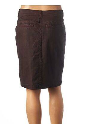 Jupe mi-longue coupe droite rouge SANDWICH femme