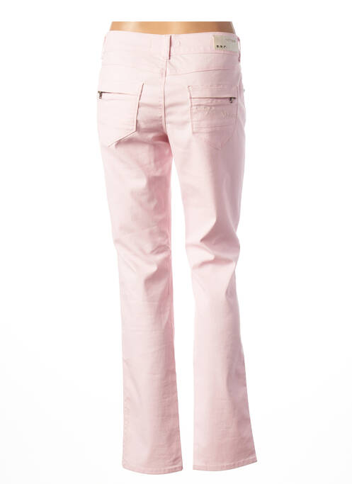 Pantalon slim taille basse taille basse rose KANOPE femme