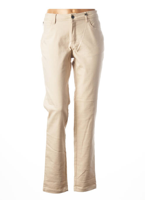 Pantalon slim taille basse taille basse beige MADO ET LES AUTRES femme