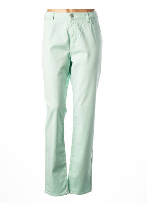 Pantalon droit vert KANOPE pour femme