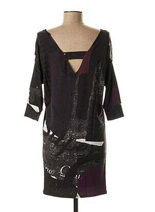 Robe courte manches 3/4 manches 3/4 noir DESIGUAL femme