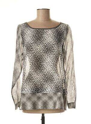 Blouse imprimé fantaisie manches longues gris SANDWICH femme