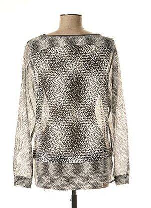 Blouse imprimé fantaisie manches longues gris SANDWICH femme