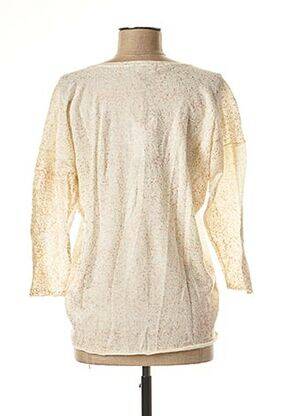 Pull coupe droite manches 3/4 beige ANNA SCOTT femme