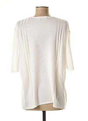 Pull tissage chiné blanc EDWIGE femme