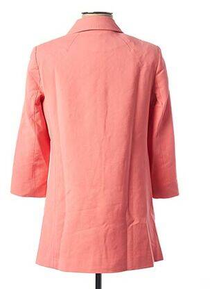Manteau long coupe cintrée sans capuche rose KOCCA femme