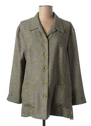 Veste casual poches vert MARYVET femme