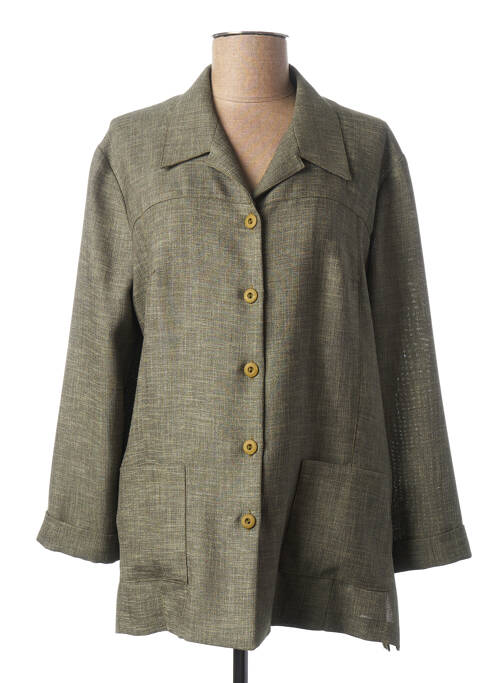 Veste casual poches vert MARYVET femme