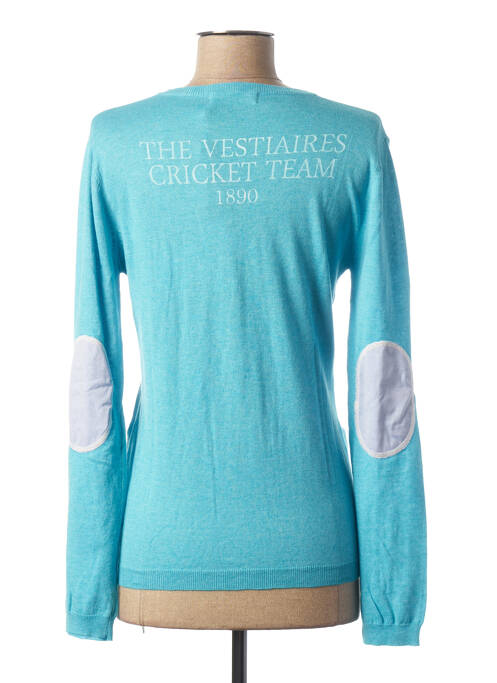 Gilet manches longues bleu VESTIAIRES PRINCIPAUTE CANNOISE pour femme