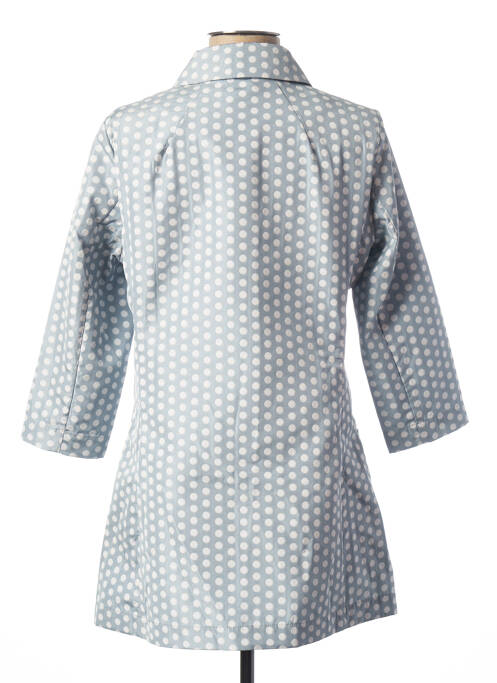 Manteau long bleu KOCCA pour femme