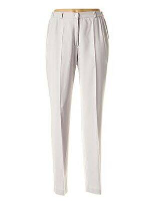 Pantalon coupe droite taille haute gris MARYVET femme