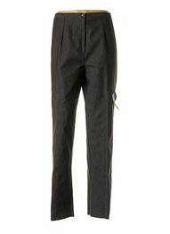 Pantalon coupe droite taille haute noir SAINT CHARLES femme