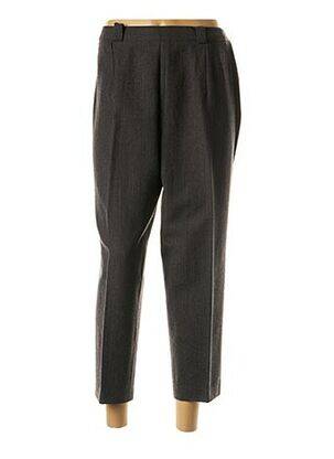 Pantalon 7/8 taille haute taille haute gris ANNE D'ALETH femme
