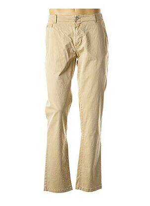 Pantalon coupe droite taille normale beige IZAC femme
