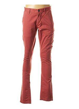 Pantalon slim rouge IZAC pour homme