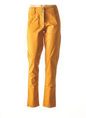 Pantalon slim jaune ZELI pour femme seconde vue