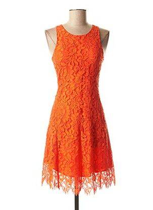 Robe mi-longue orange FROGBOX pour femme