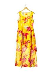 Robe longue jaune SERGE DANA pour femme seconde vue